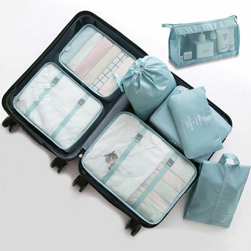 

Set Storage Bag Underwear Tidy Pouch Luggage Organizer Portable Waterproof Bags Travel Clothes Classify Storages Case1