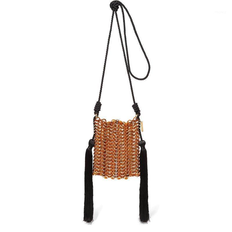 

Women Acrylic Evening bag Stylish Tassel Shoulder Bags Designer Cross body Bags Flap Phone Purses and Handbags1, Acrylic brown