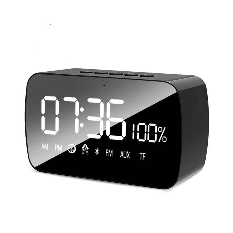 

SEMVIS Speaker Wireless Bluetooth Subwoofer Steel Cannon Smart Radio Alarm Clock Voice Receipt Broadcaster Portable Speaker