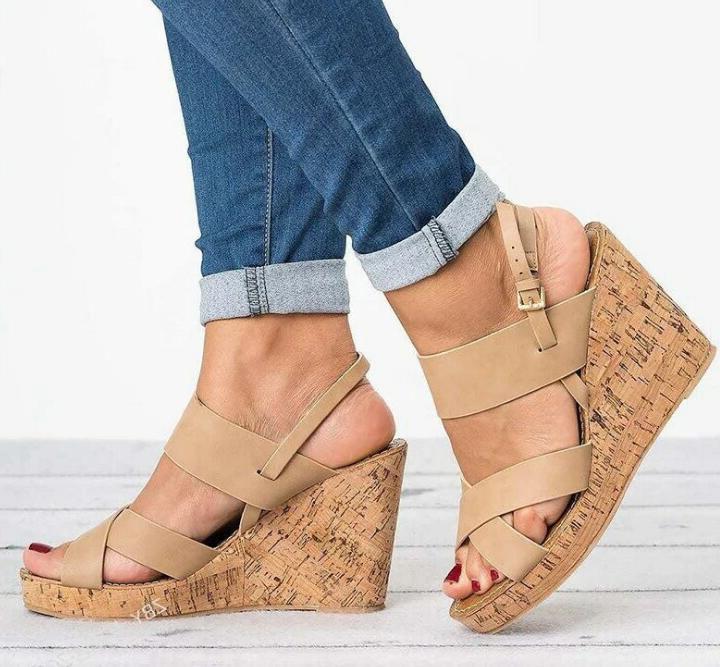 

Wedges Woman Sandals Girls Summer Shoes Sandalias Mujer Platform Women Shoe High Heels Buckle Pumps Chaussures Femme Ete F181616, Black