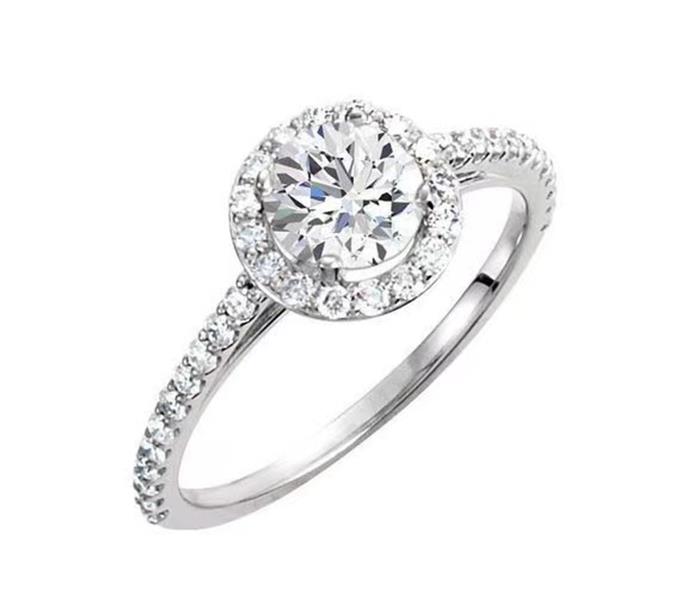 

Wedding Ring Real 925 Sterling Silver CZ Diamond Ring with Original box set Fit Pandora style Engagement Jewelry for Women Girls