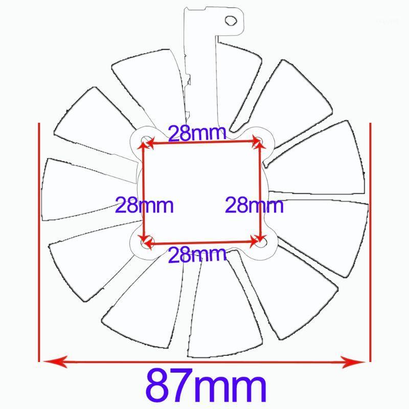 

87MM PLD09210S12M PLD09210S12HH Cooling Fan Replace For Graphics Card Fan K92F1