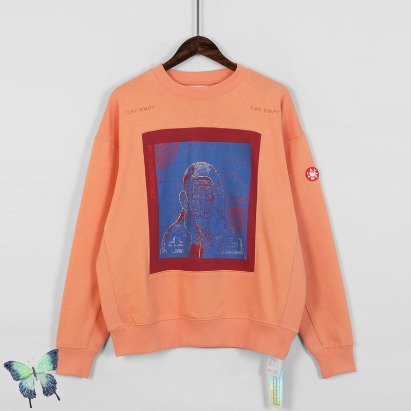 

2021 New Autumn Winter Orange Frame Printing Sweatshirt Men Women High Quality Cotton Sweatshirts Cav Empt Pullover 6wy8, Q90