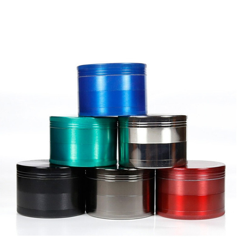 

CHROMIUM CRUSHER Tobacco Metal Zinc Alloy Grinders Bag Fast Smoking Tools Dia 40mm 50mm 55mm 63mm 4 Layers