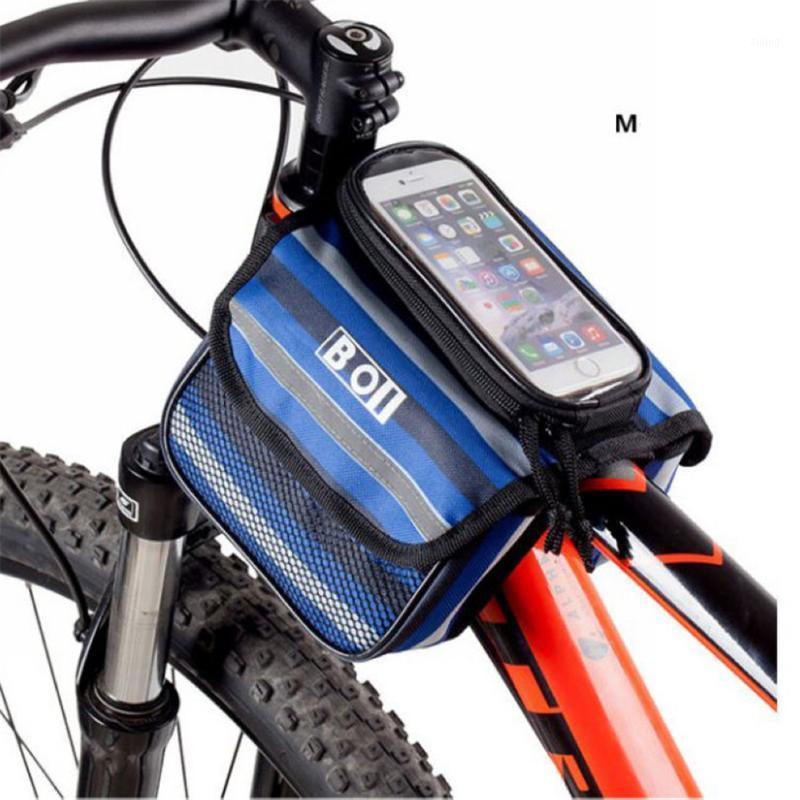 

Roswheel Bicycle Bag Front Frame Top Tube Bag Waterproof Bags Rack Outdoor Sports Bicycle Accessories1, Blue