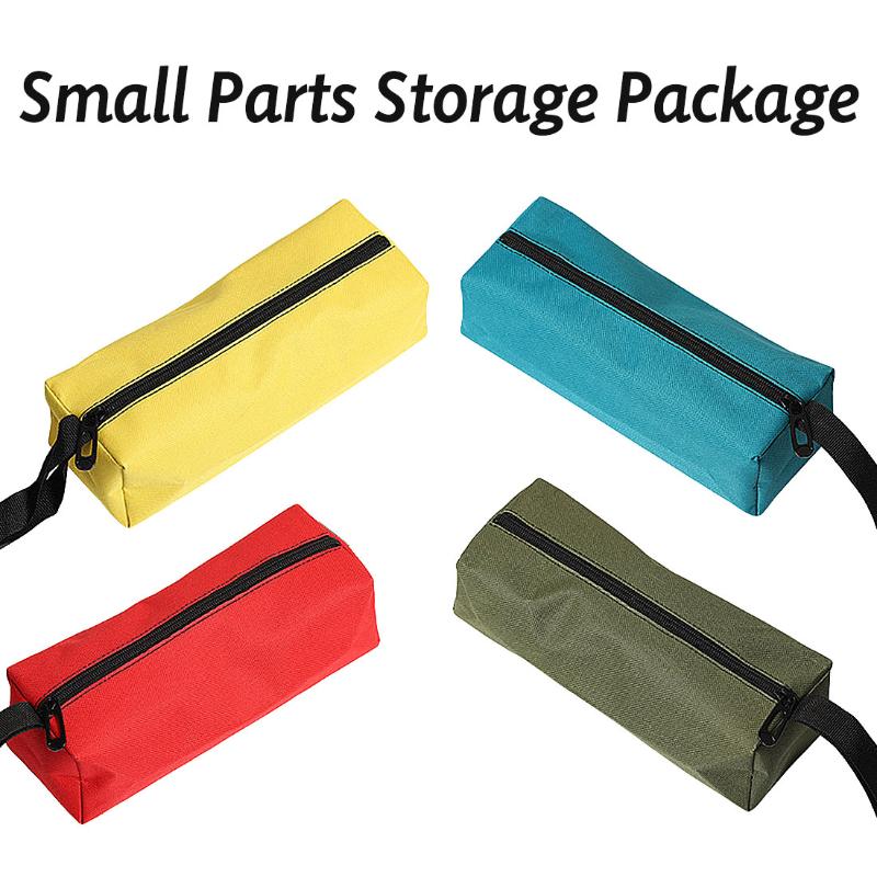 

Oxford Canvas Waterproof Storage Hand Tool Bag Screws Nails Drill Bit Metal Parts Fishing Travel Makeup Organizer Pouch Bag Case