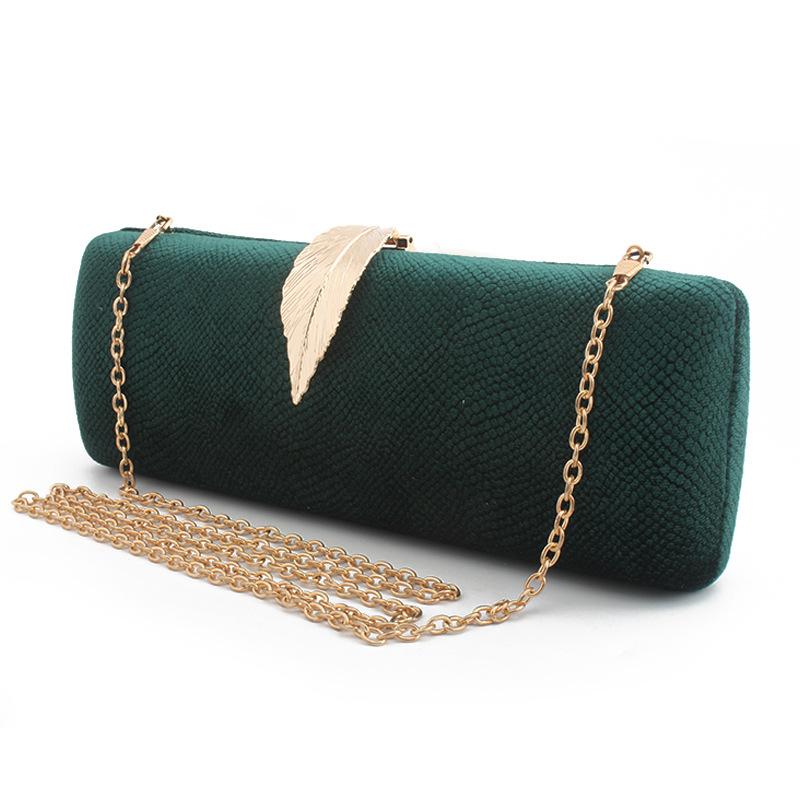 

Velvet Evening Clutch Bags Hard Box Clutch Evening Bags Wallet Chain Handbags for Women Dinner, Black