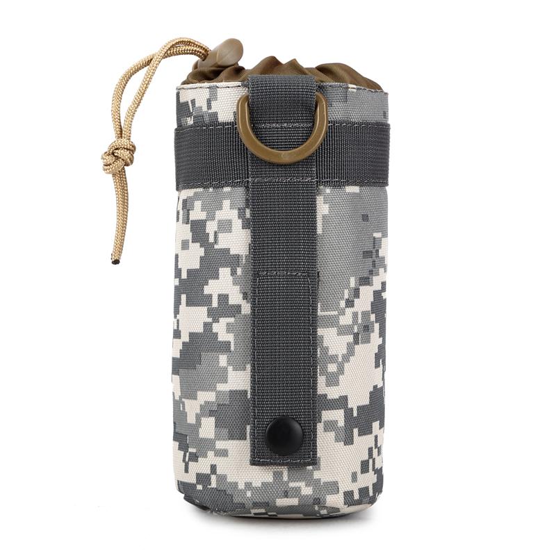 

new multifunctional Camouflage waist pack Water Bottle Bag fanny pack Kettle small Holder Bag outdoor man Waist Men Belt, Sky blue