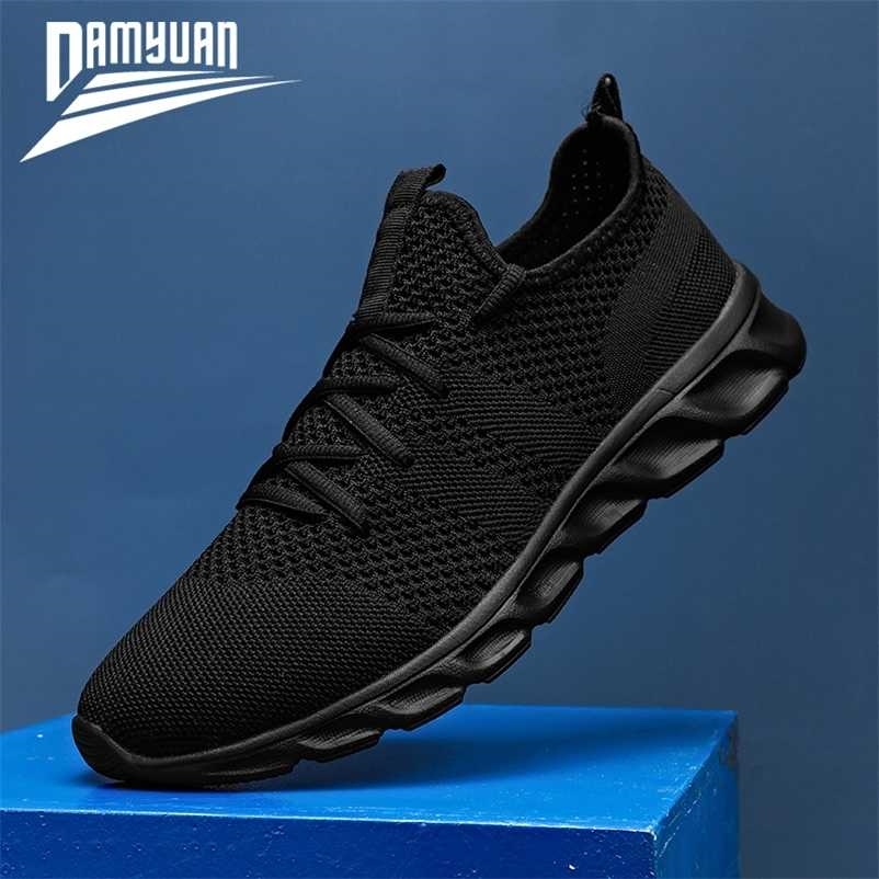 

Damyuan Men Shoes Plus Size 47 Men Casual Shoes Summer High Quality Mesh Sneakers Lightweight Breathable Male Trainers 48 220114, Red