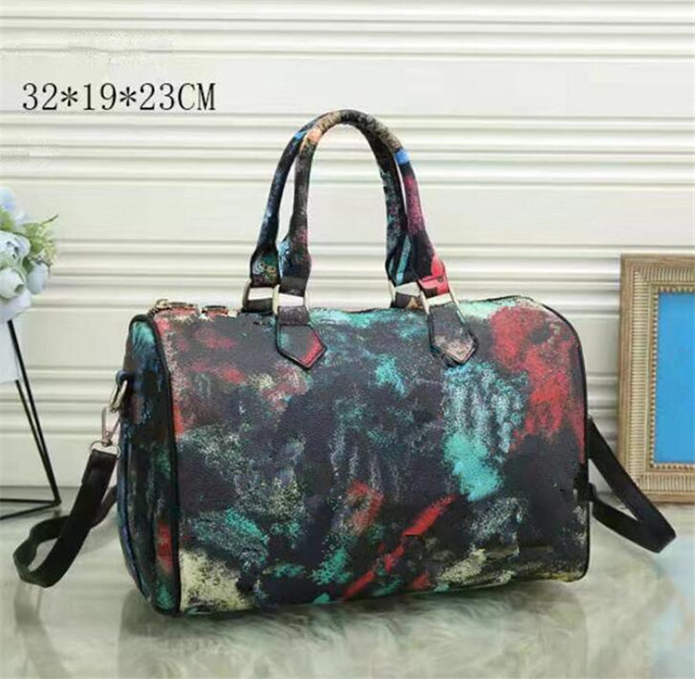 

Woman bag Handbag Original box Serial number code Leather High quality Cross body fashion lady purse messenger bag Party beauty Socialite 47