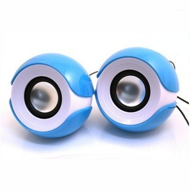 

USB Wired Desktop Computer Small Speaker, A Pair of Big Eye Sister Petals Mini Notebook Subwoofer Speaker 3.5mm Audio Interface1