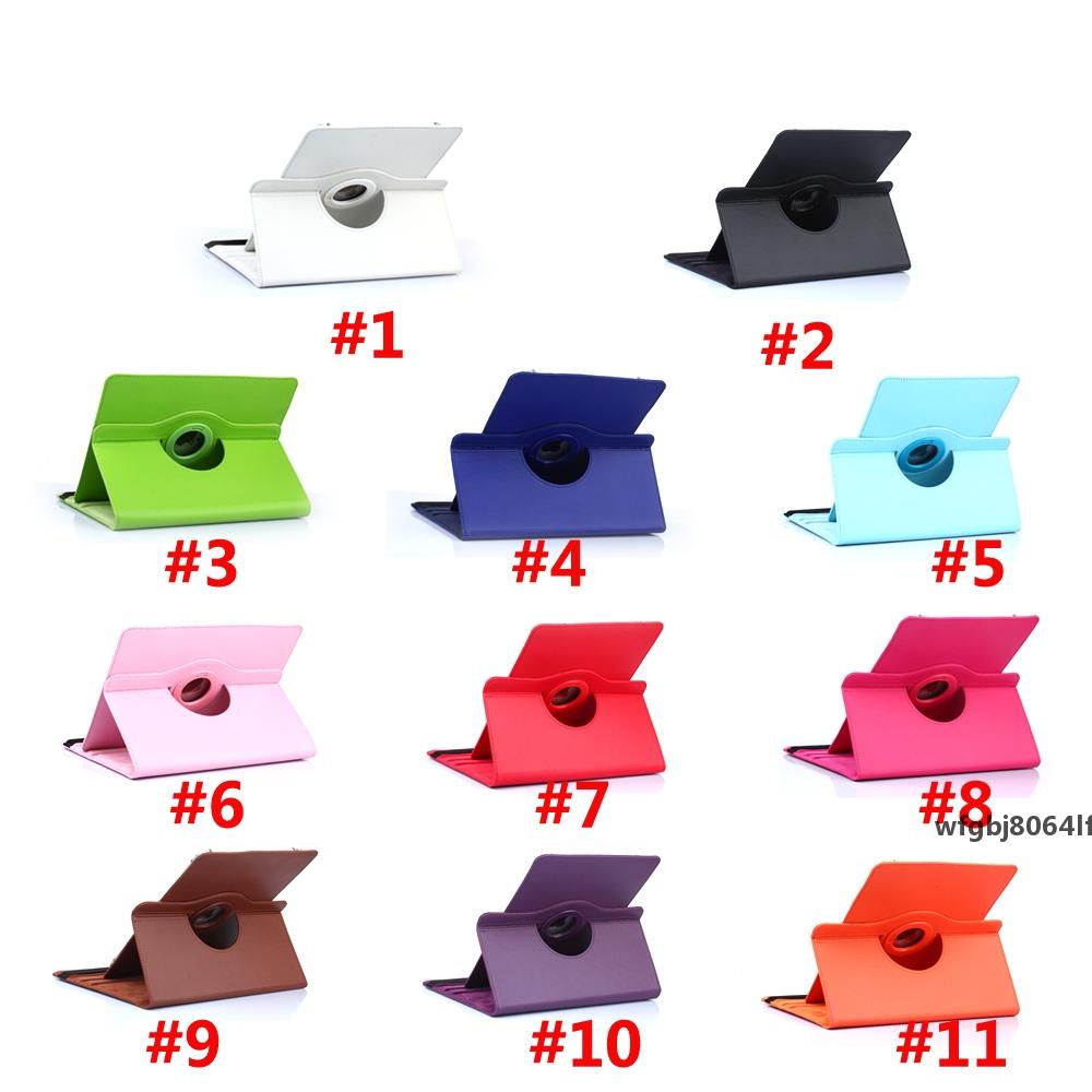 

Universal 360 Degree Rotation PU Leather Stand Tablet Cover Case for 7 8 9 10 Inch Protective Cases 11 Colors Provide