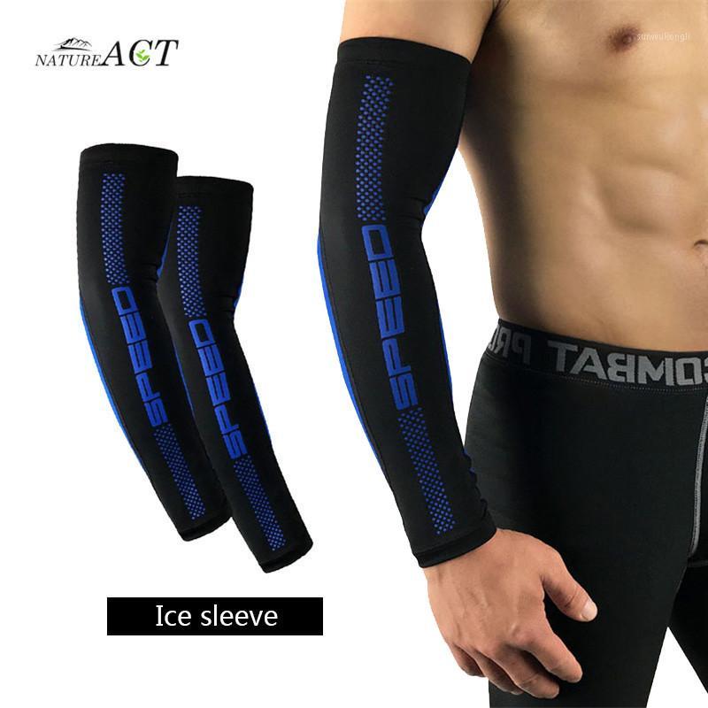 

2Pcs Basketball Armband UV Protection Compression Running Arm Sleeve Riding Arm Warmers Golf Sports Elbow Pads Guard1, Green