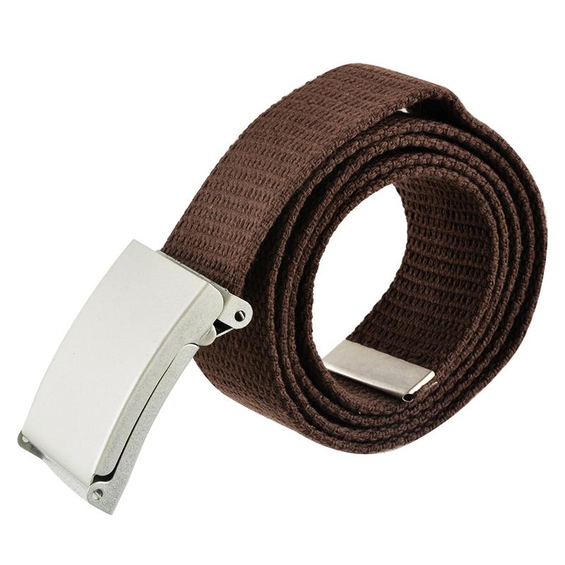 

DIHOPE Unisex Men Canvas Belts Metal Buckle 2020 Women Casual Candy Solid Army Belt Outdoor Tactical For Jeans Pants, Black