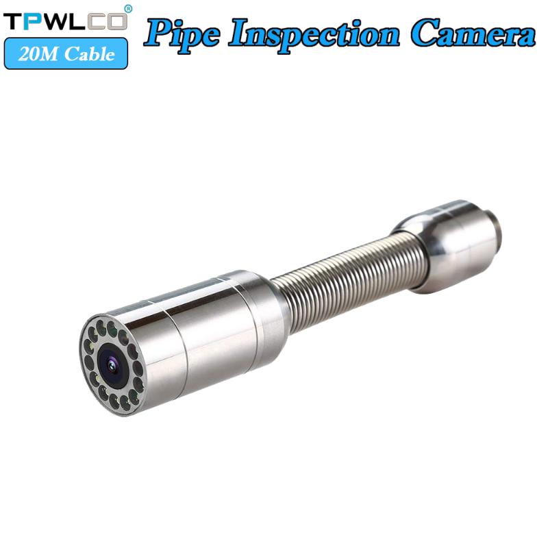 

Industrial Endoscope Pipe Camera Head Used For Underground Drain Pipeline Inspection with 12pcs LED Light 23mm 1000TVL Lens