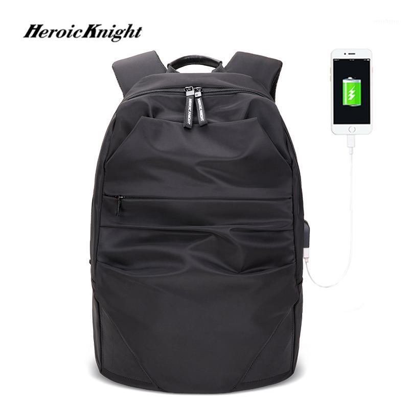 

Heroic Knight Fashion Backpack for Men Black Laptop Backpacks Water Repellent School Backpack Male Travel USB Charger Bags1