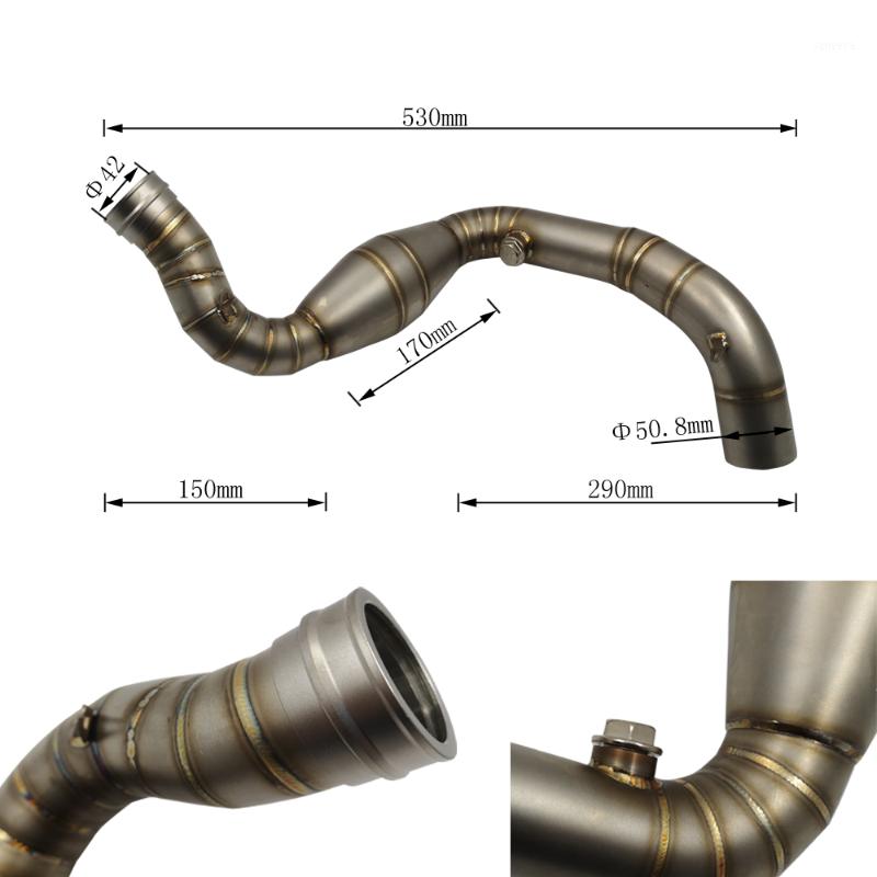 

Motorcycle Modified Muffler Pipe Exhaust Front Header Pipe Tube Full System For G310R 310 GS 2020 20201