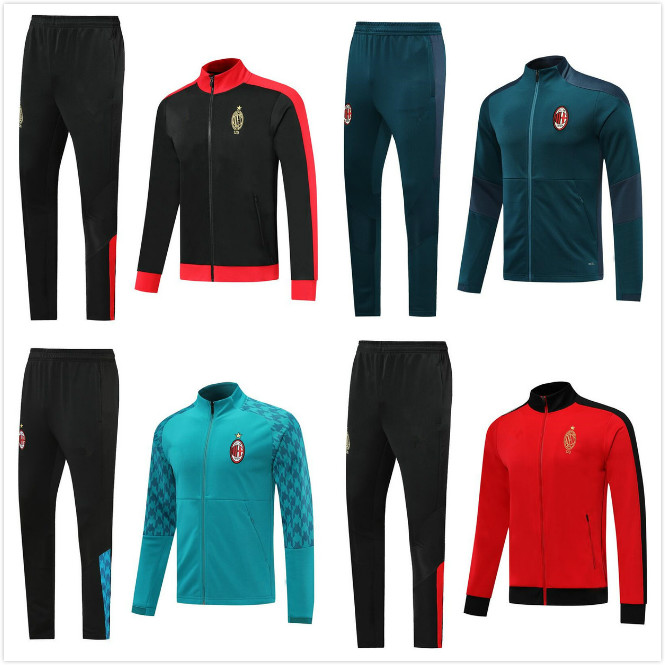 

NEW 20 21 milan IBRAHIMOVIC PIATEK Paqueta soccer tracksuit jacket 2020 2021 THEO KAKA Calhanoglu jogging football training suit, As pic