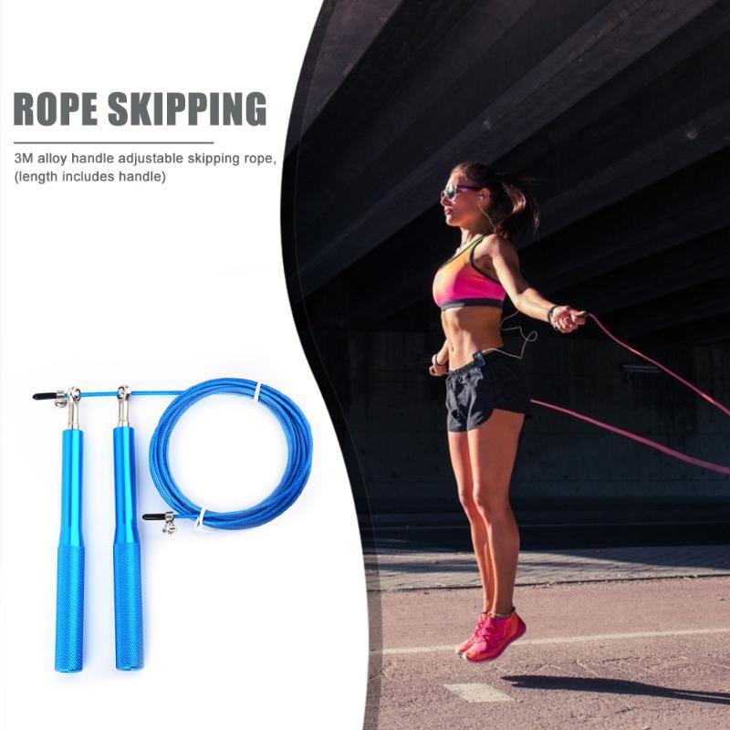 

Portable Adjustable Workout Sports Lose Weight Skipping Rope Training Equipment Fitness Rapid Speed Anti-slip Jumping Rope
