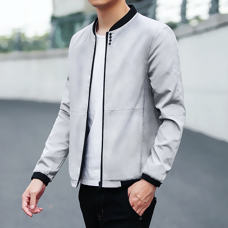 

2021 New Men Casually Wear Business Fashion Coat Cultivate Morality Men's Jacket Full Size M- 0VBA, Burgundy.