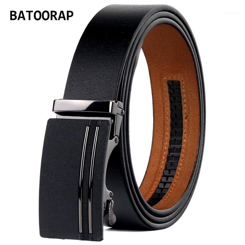 

Belts BATOORAP Fashion Genuine Leather Designer For Men Matte Matel Buckle Classic Black Cowboy Belt Strap Luxury BA-FGHY018, Black;brown