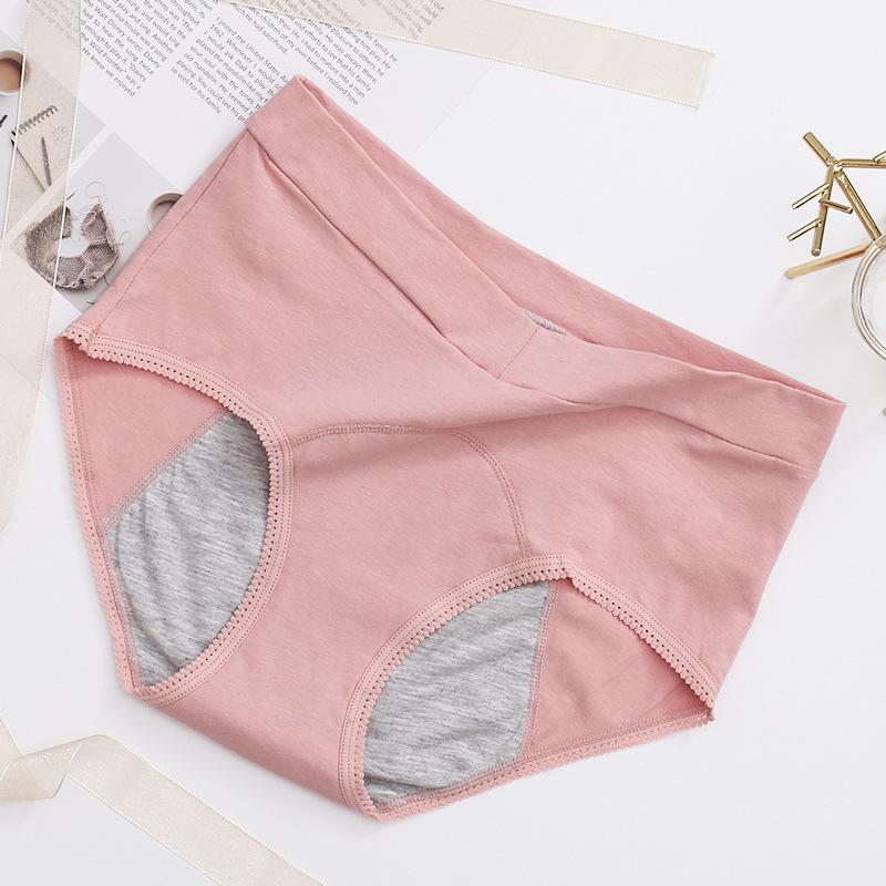 

1PC Women Leak-Proof Menstrual Panties Ladies High Quality Briefs Soft Warm Cotton Pantys Incontinence Underwear Period Pants, Ba