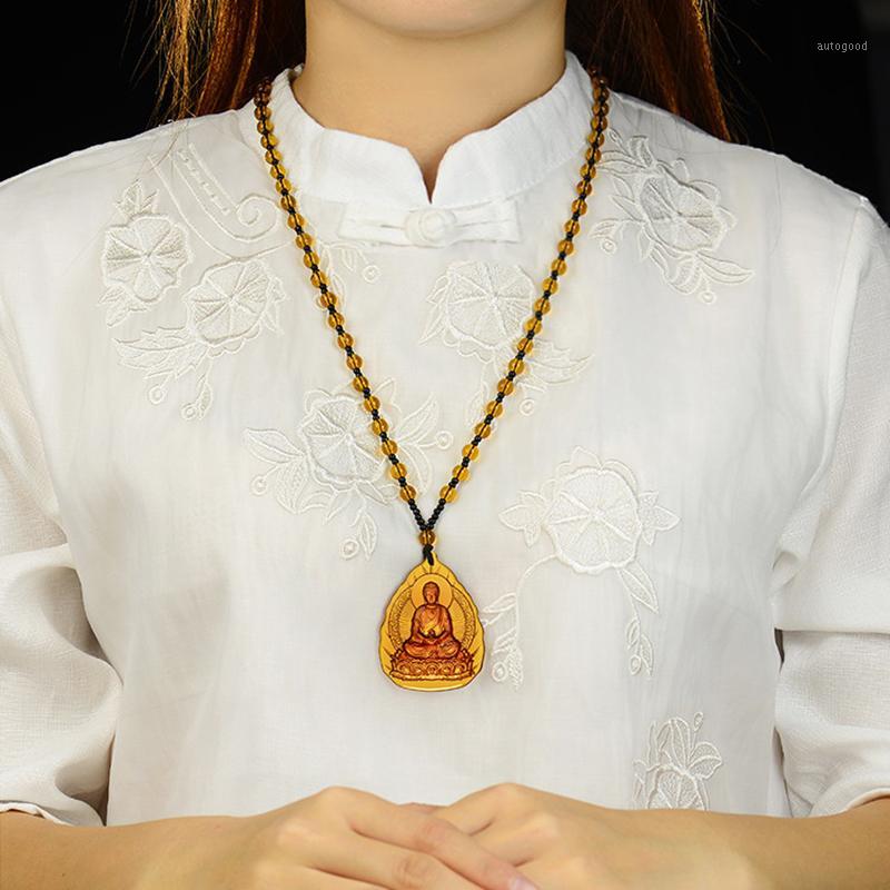 

Pendant Necklaces Exorcism Guardian God Amitabha Guanyin Men's And Women's Necklace Buddha1