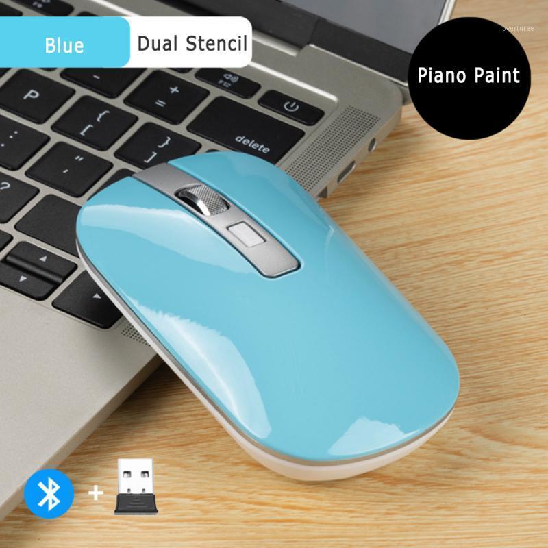 

Wireless Mouse Bluetooth 2.4Ghz Dual Mode 1600 DPI Optical Computer USB Receiver Super Slim Mouse For PC Laptop Wireless1