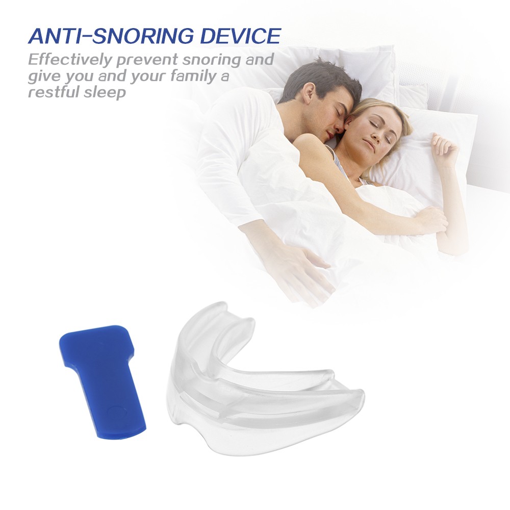 

Solution Anti-snoring Device Stop Snoring Soft Transparent Food-grade Silicone Sleep Apnea Night Guard Teeth Socket