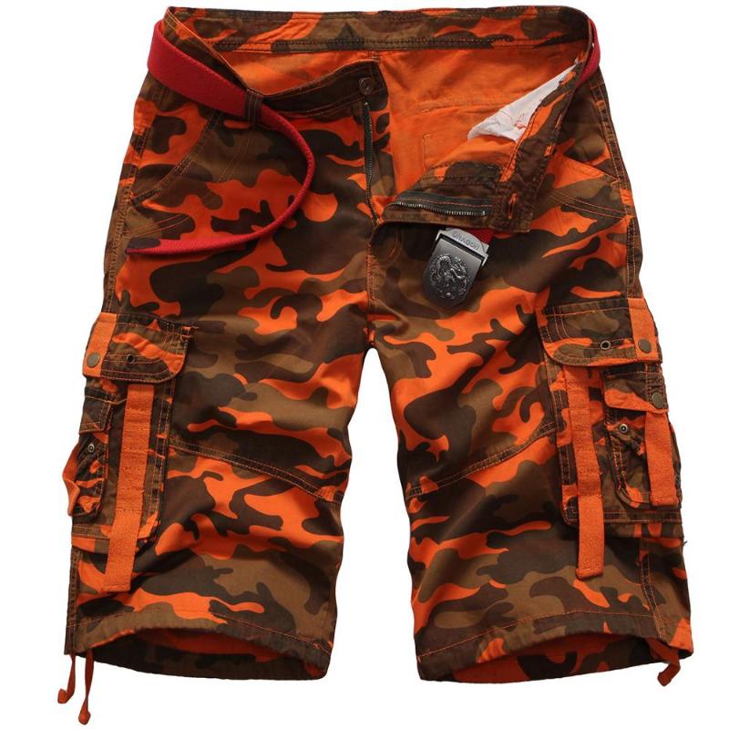 

Wholesale 2020 summer mens multi pocket bermuda masculina Tactical Men's overalls cotton camouflage loose shorts, Black