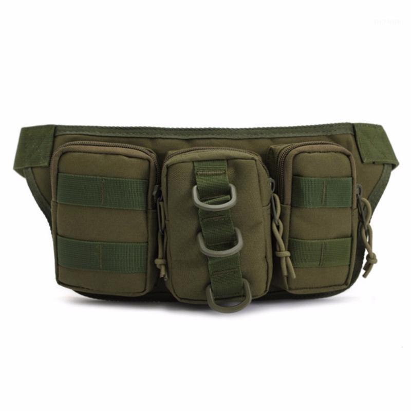 

Tactical Camouflage Water Resistant Outdoor Traveling Waist Pack Bag Tackle Storage Camping Hunting Multifunction Bags1, Army green