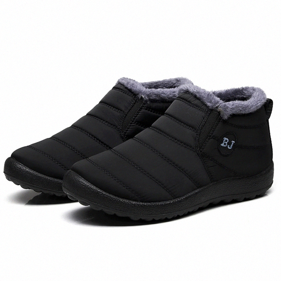 

2020 Waterproof Women Winter Shoes Plus Size 45 Couple Snow Boots Women Shoes Antiskid Bottom Keep Warm Mother Casual Boots #Kx6h, Black