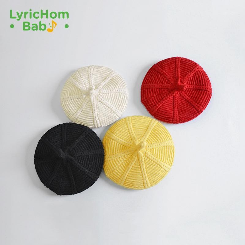 

Lyrichom Baby Kids Berets Spring Autumn Baby Hat Girl New Fashion Cap Children's Painter Cap Newborn Beanies French1, Hat 1