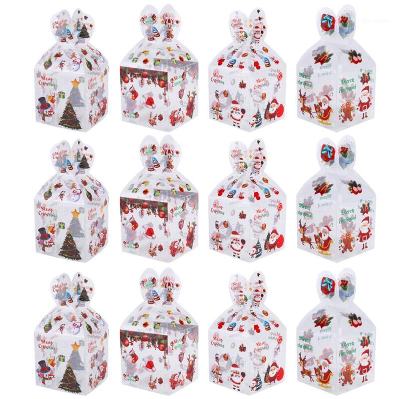 

12Pcs Cartoon Gift Boxes Gift Holders Festive Candy Boxes for Decor Apple1