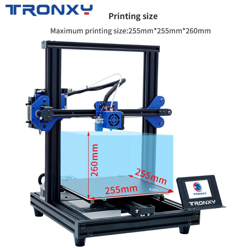 

Printers TRONXY Fast Assembly Auto Leveling Resume Power Failure Printing XY-2 Pro 3D Printer Diy Kits With Print Size 255mm*255mm*260mm