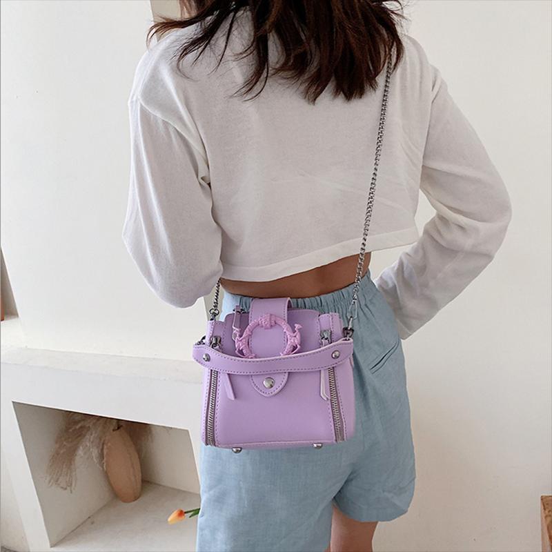 

Small Bag Women's Bag Messenger Texture Foreign Style Small Women's Summer 2021 New Fashion Leisure Cow Leather, Black