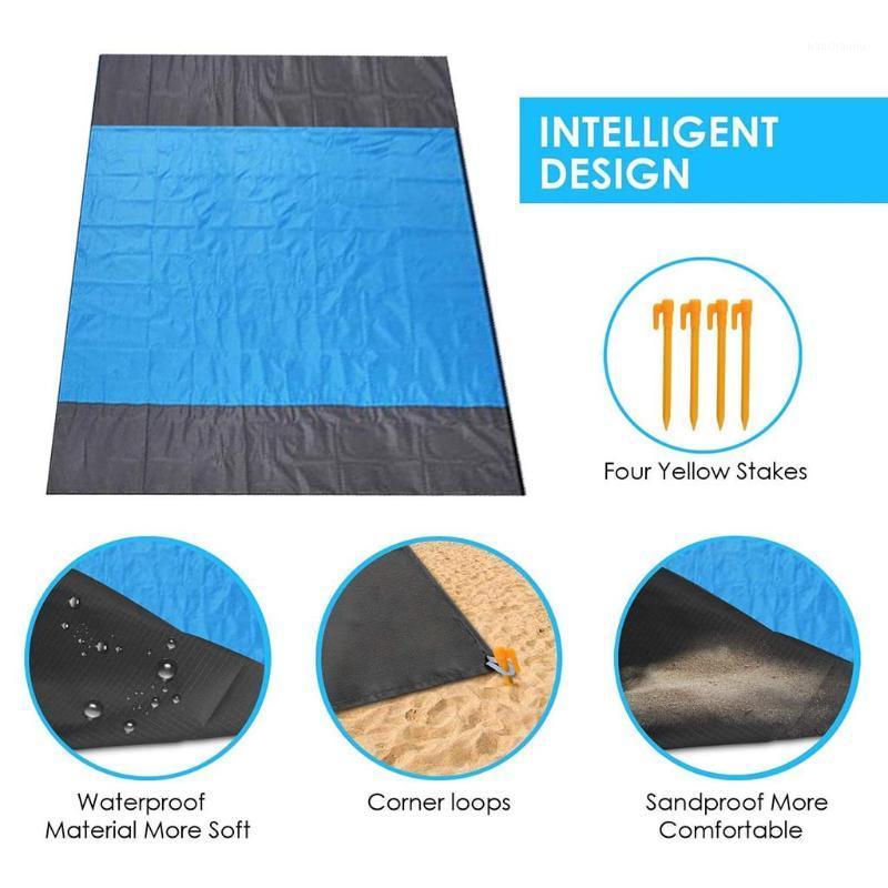 

Picnic Beach Mat Pocket Blanket Outdoor Beach Mat Picnic Blanket,extra Large 210 X 200cm Waterproof Portable Camping Tent #41
