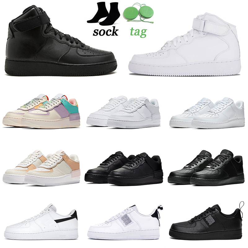 

one casual shoes designer men women platform sneakers classic shadow fashion mens trainers canvas sports chaussures outdoor walking jogging triple white black, Utility white