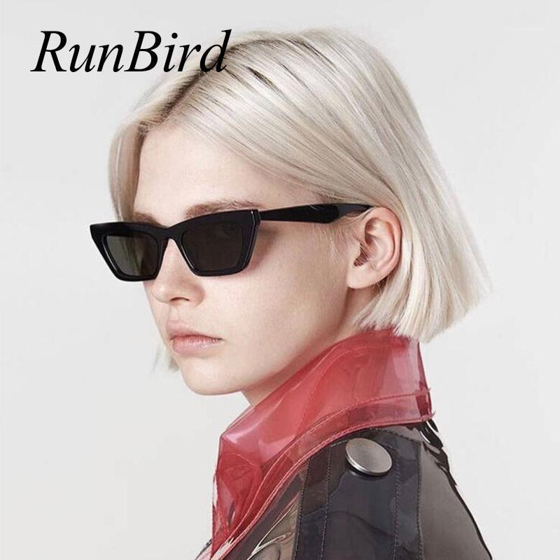 

RunBird Rectangle Sunglasses Women Brand Designer 2020 Fashion Black Sun Glasses for Men High Quality Anti-UV Eyeglass 54391