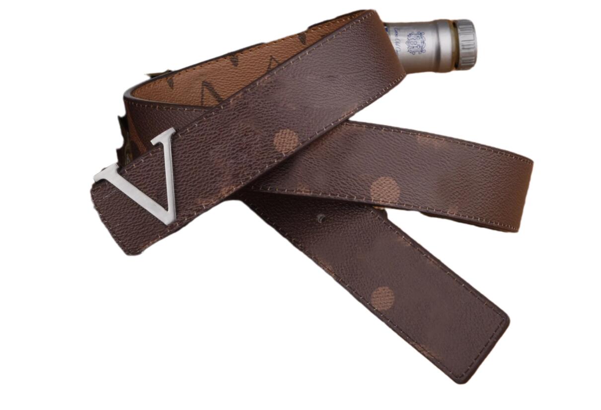 

Designer Belt V Buckle High Quality Genuine Leather Womens Belts Mens Letter Waistband Add Origial Box 002, Gold buckle