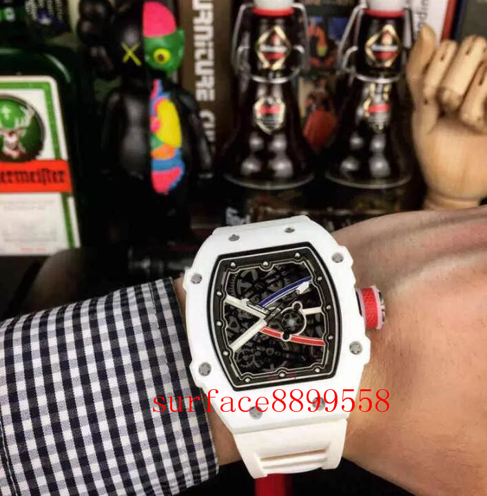 

Wristwatches Men Watches Automatic Movement Waterproof Rubber Band Sapphire Crystal Rm67-0 K9ZU, Water proof50m