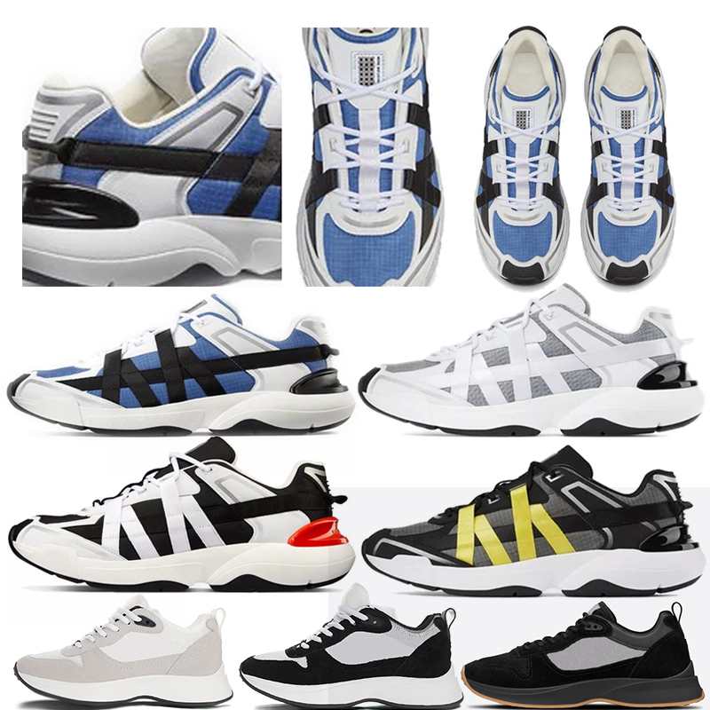 

2021 With Box Best B25 Oblique Runner Sneaker Men Platform Shoes Designers Black White Suede Leather Trainers Mesh Lace-up Casual Shoes