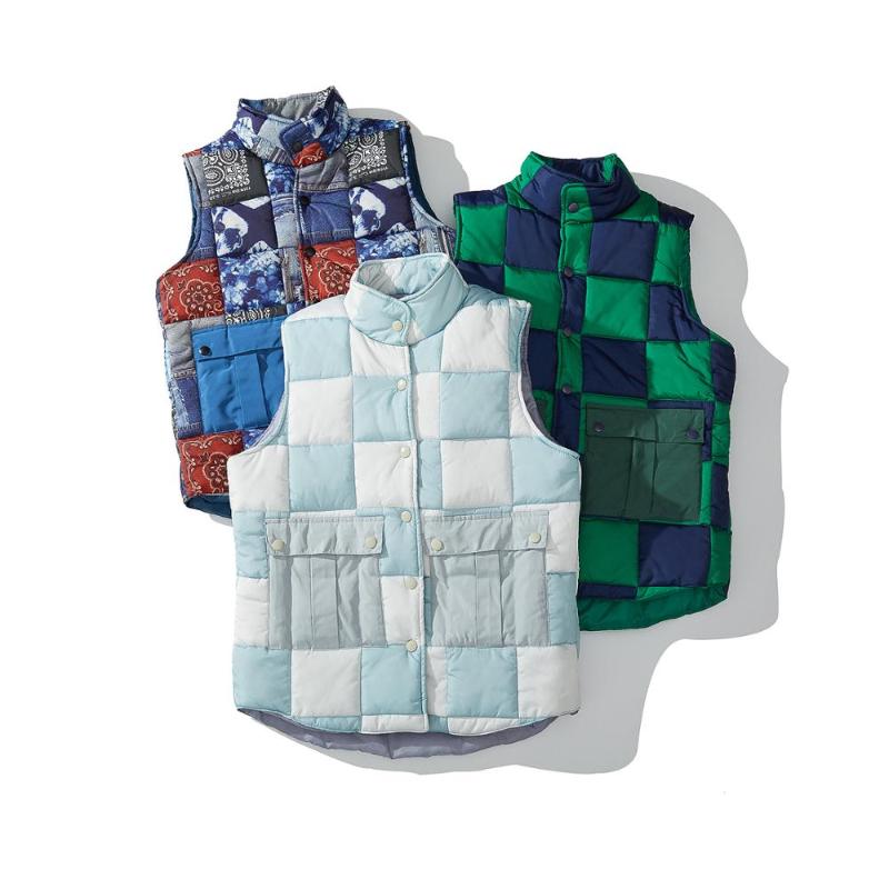 

UNCLEDONJM Men's Warm Winter Jacket New Fashion Bomber Thick Coat Vest Male Parkas ED-M02, Sky blue