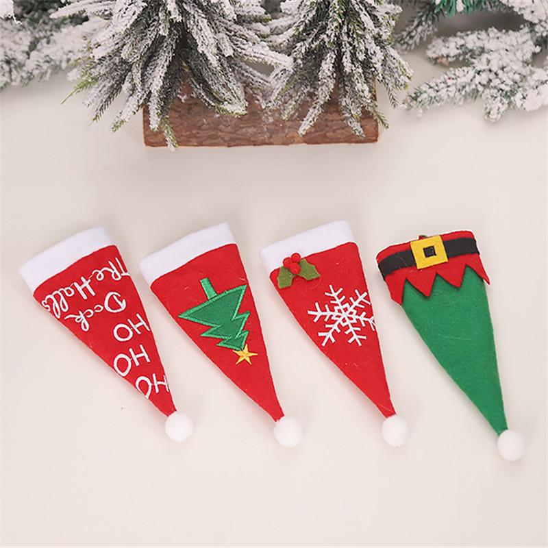 

Maxsin 10 Pcs/lot 2020 New Christmas decorations knife and fork sets Christmas table atmosphere layout supplies gifts