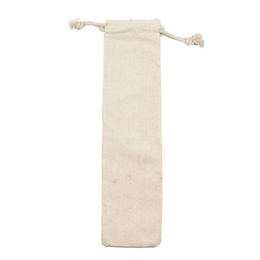 

Straw Carrying Case Reusable Straws Cutlery Pouch Portable Linen Travel Storage Bag for Cutlery Straws Knife Fork Spoon HHA1618