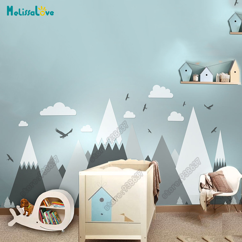 mountain baby room decor