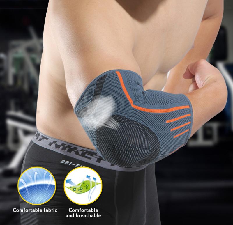 

Compression Sleeve Elbow Orthosis With Breathable Compression Sleeve Protective Support Arm Orthosis Weightlifting Arthritis, Blue