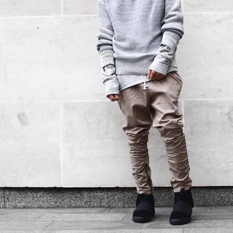 

New summer Black/Green/khaki casual side zipper harem pants men jogger mens jumpsuit club wear size -36 free shipping11