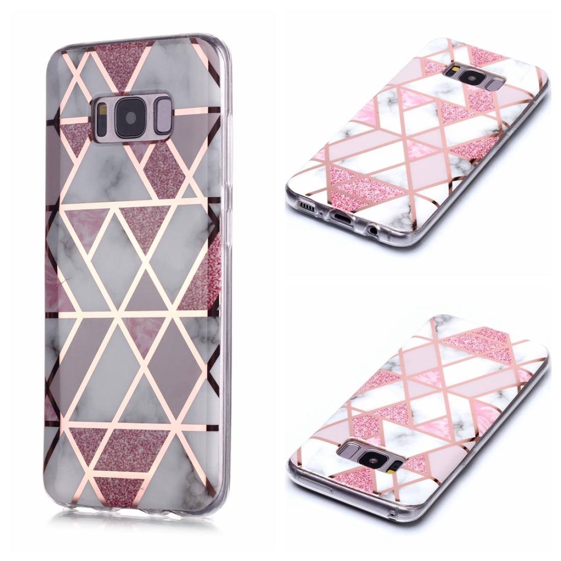 

For Galaxy S8 Plating Marble Pattern Soft TPU Protective Case