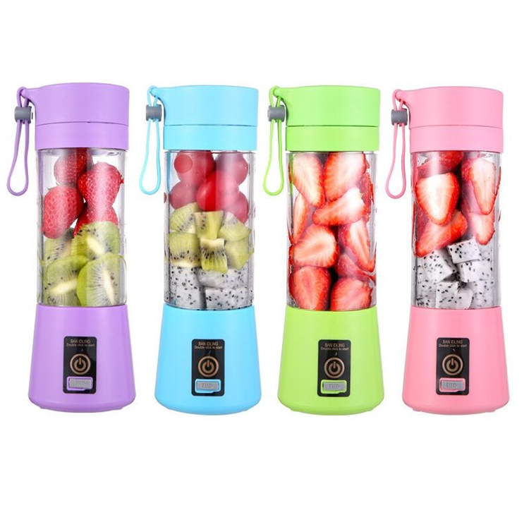 

Portable Blender MINI USB rechargeable Electric Juicer Blender 380ml 2 Blades Fruit Juicer Maker Blender Sports Juicing Cup 10pcs 9030